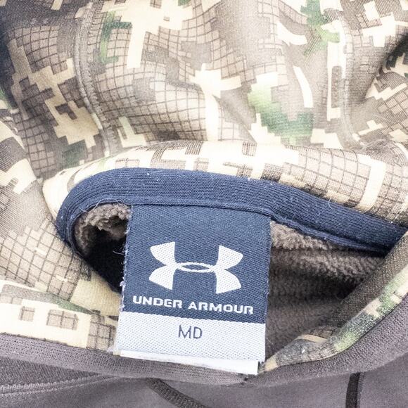 Under Armour Men's Brown Camo Hoodie Sweatshirt Size Medium - Picture 3 of 3